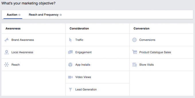 Facebook-ad-objectives