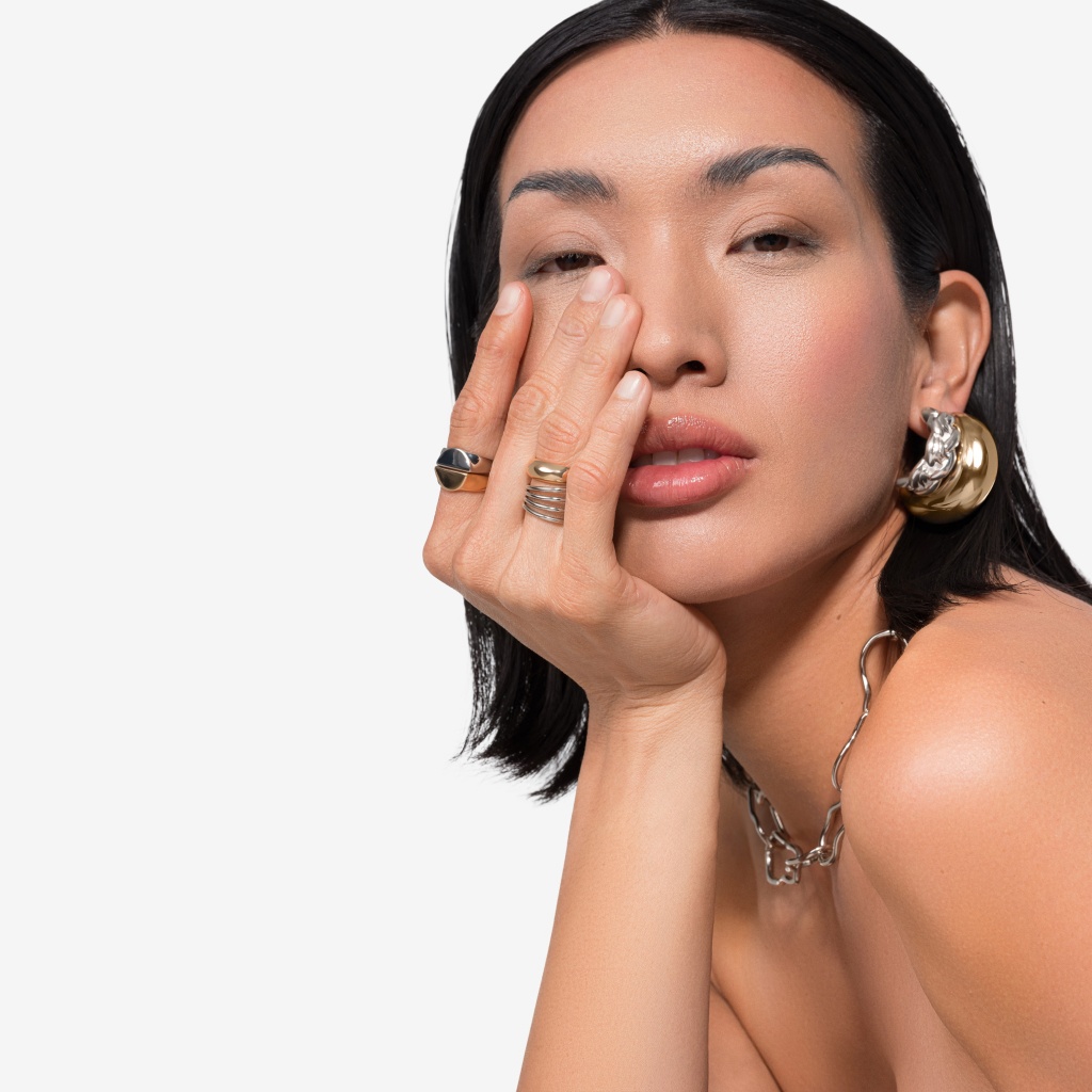 on-model jewelry product photography